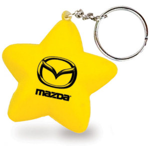 Promotional Key Chains: Star Stress Ball Keychains